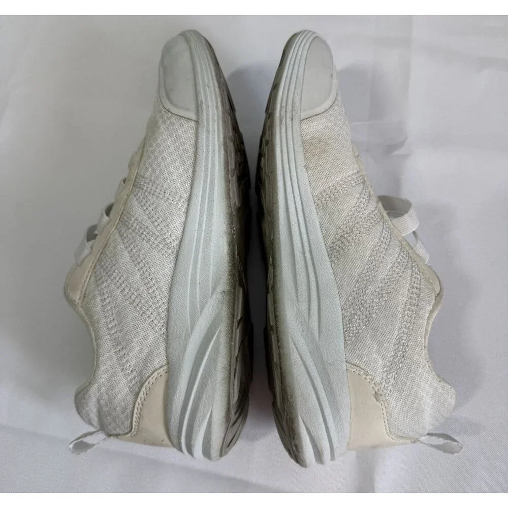 Vionic Womens Athletic‎ Sneakers Size 6 White Elastic Laces Walking Shoes